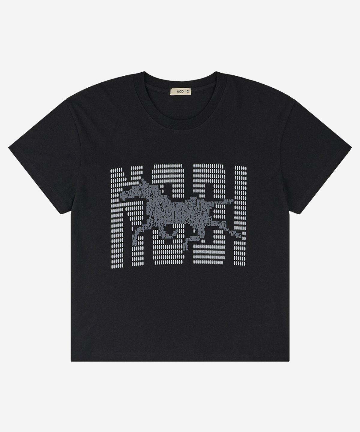 노디(NODI) Loading Horse crop Tee black