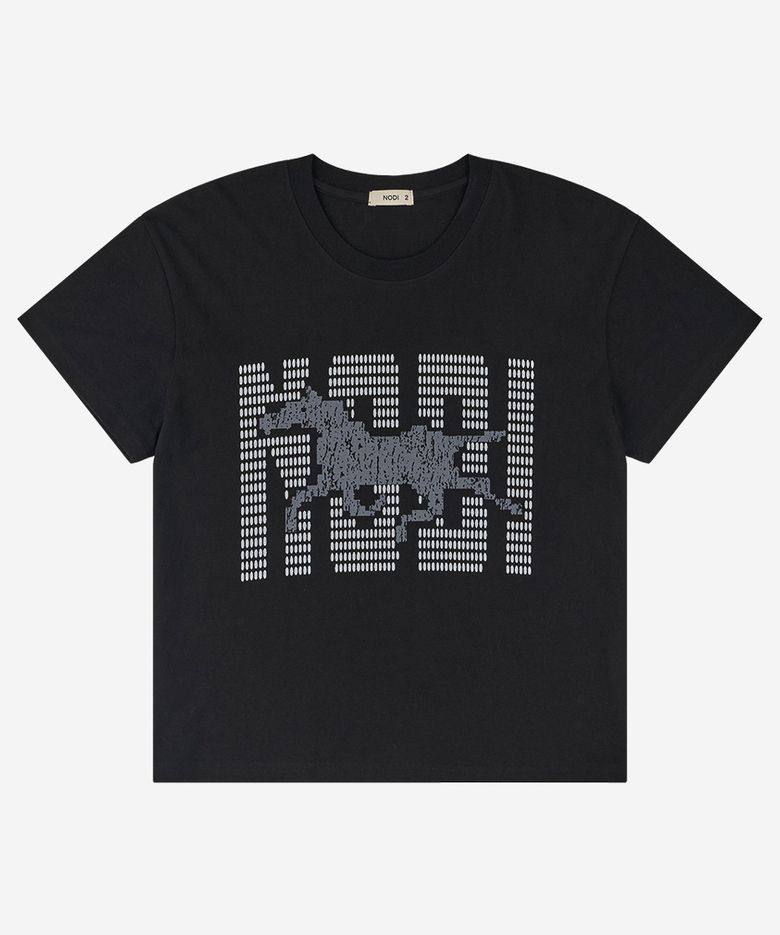 Loading Horse crop Tee black