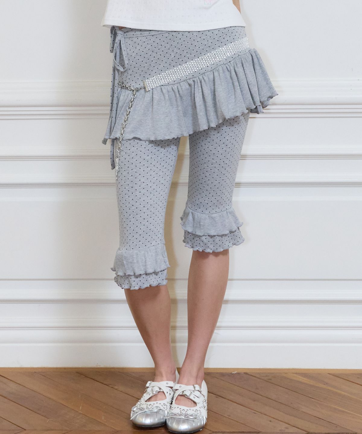 러브이즈트루(LUVISTRUE) SY LAYERED LEGGINGS(GRAY)