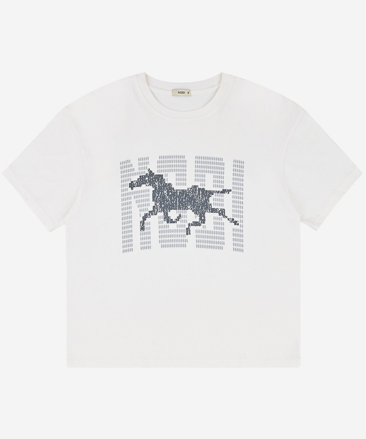 노디(NODI) Loading Horse crop Tee ivory