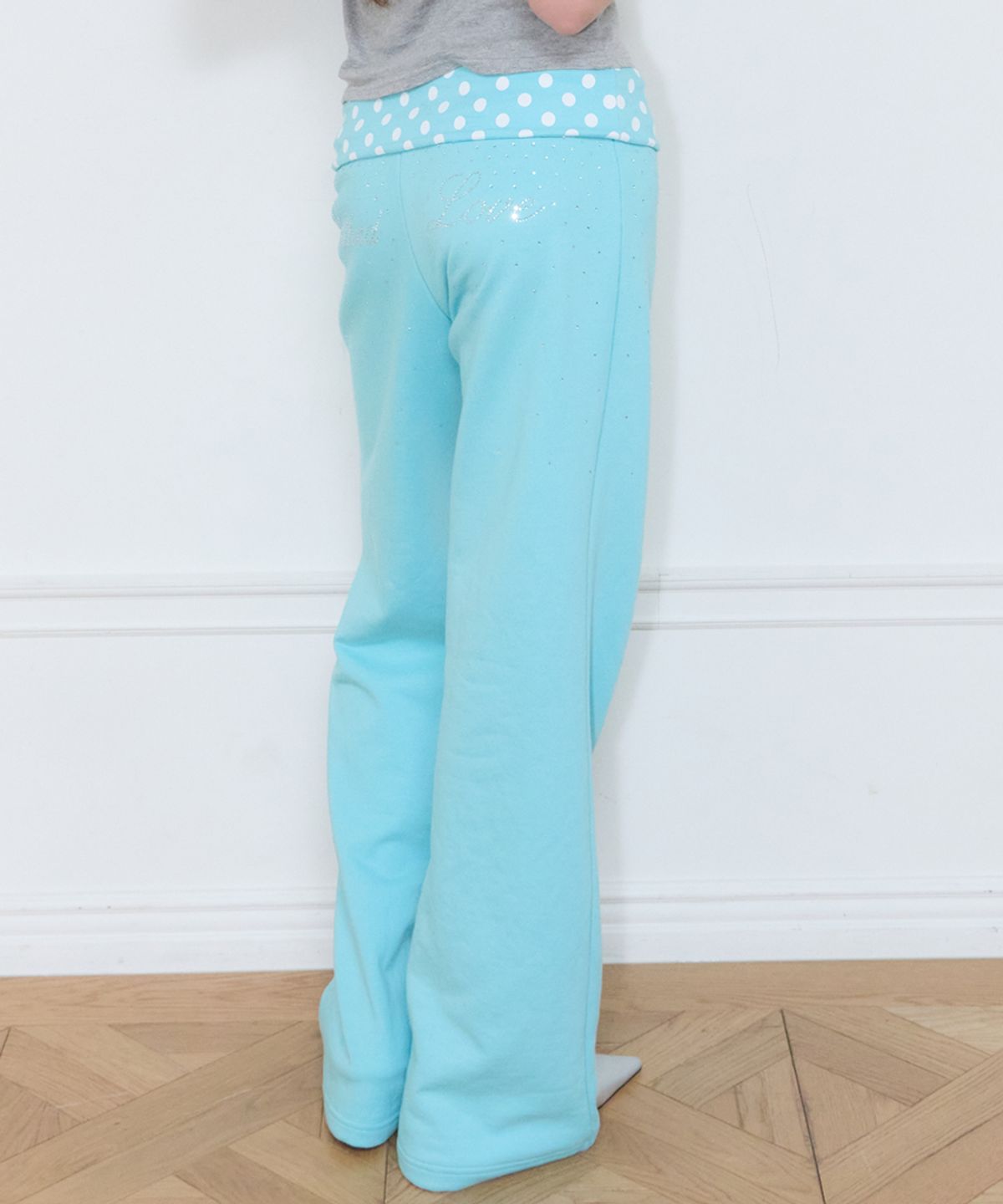 러브이즈트루(LUVISTRUE) SY CRYSTAL FOLDING PANTS(BLUE)