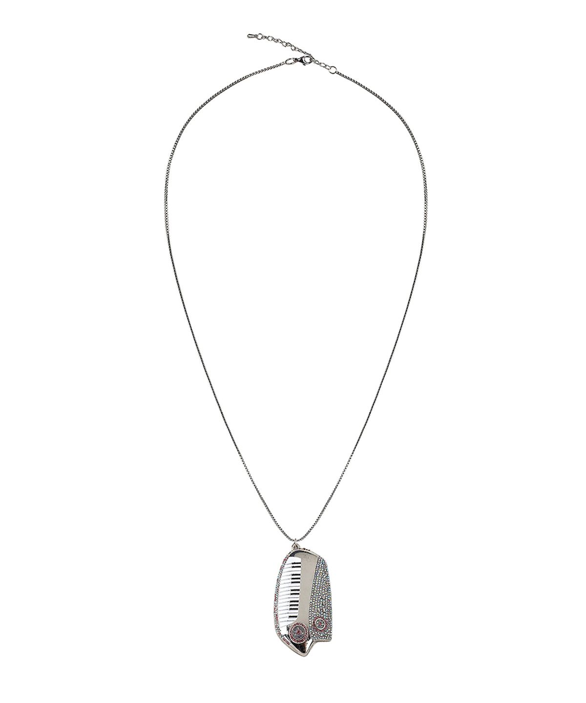 러브이즈트루(LUVISTRUE) SY SYNTHESIZER BOLD NECKLACE(SILVER)