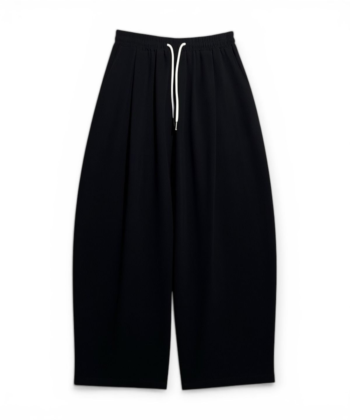 본슬리피(BORN SLIPPY) Soft Linen Relaxed Wide Pants (Black)