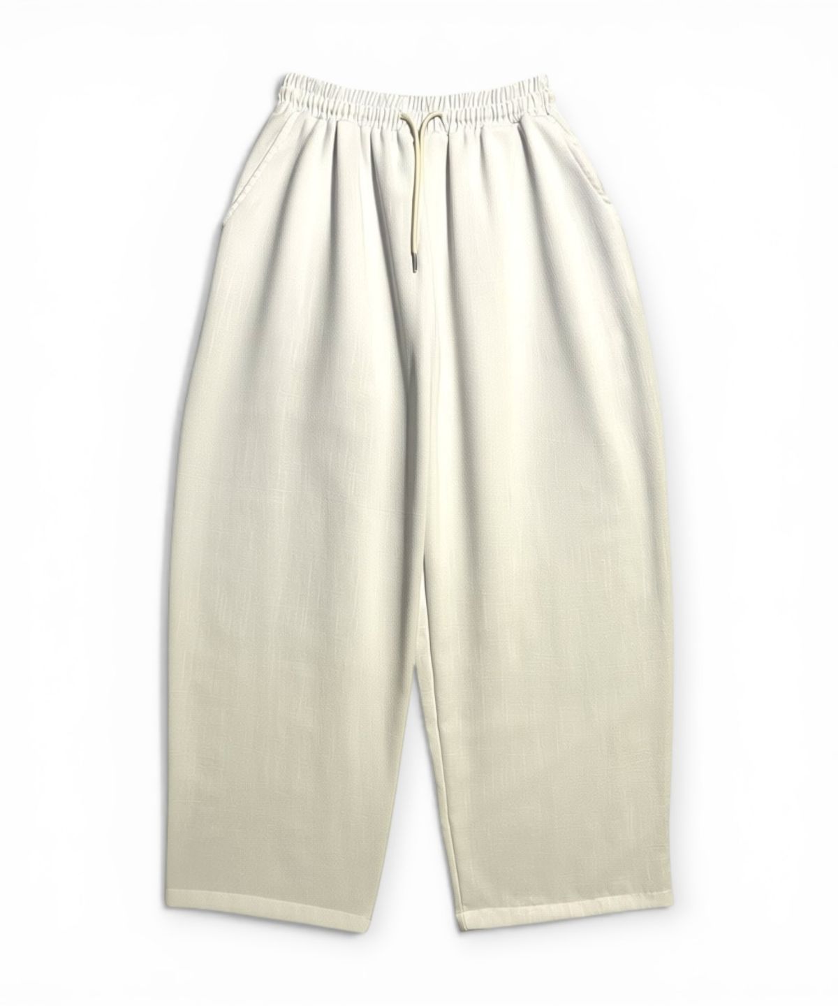본슬리피(BORN SLIPPY) Soft Linen Relaxed Wide Pants (Ivory)