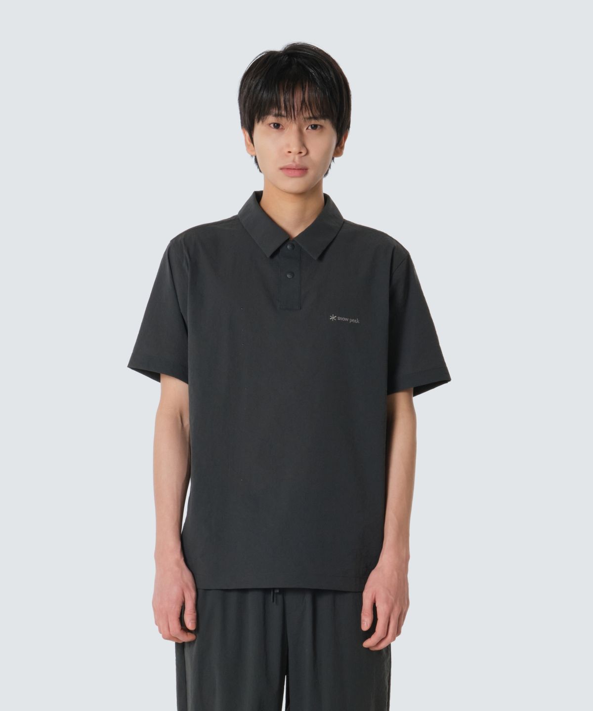 스노우피크 어패럴(SNOWPEAK APPAREL) 미닛 반팔 폴로 티셔츠 (S26MMFPS72) Charcoal