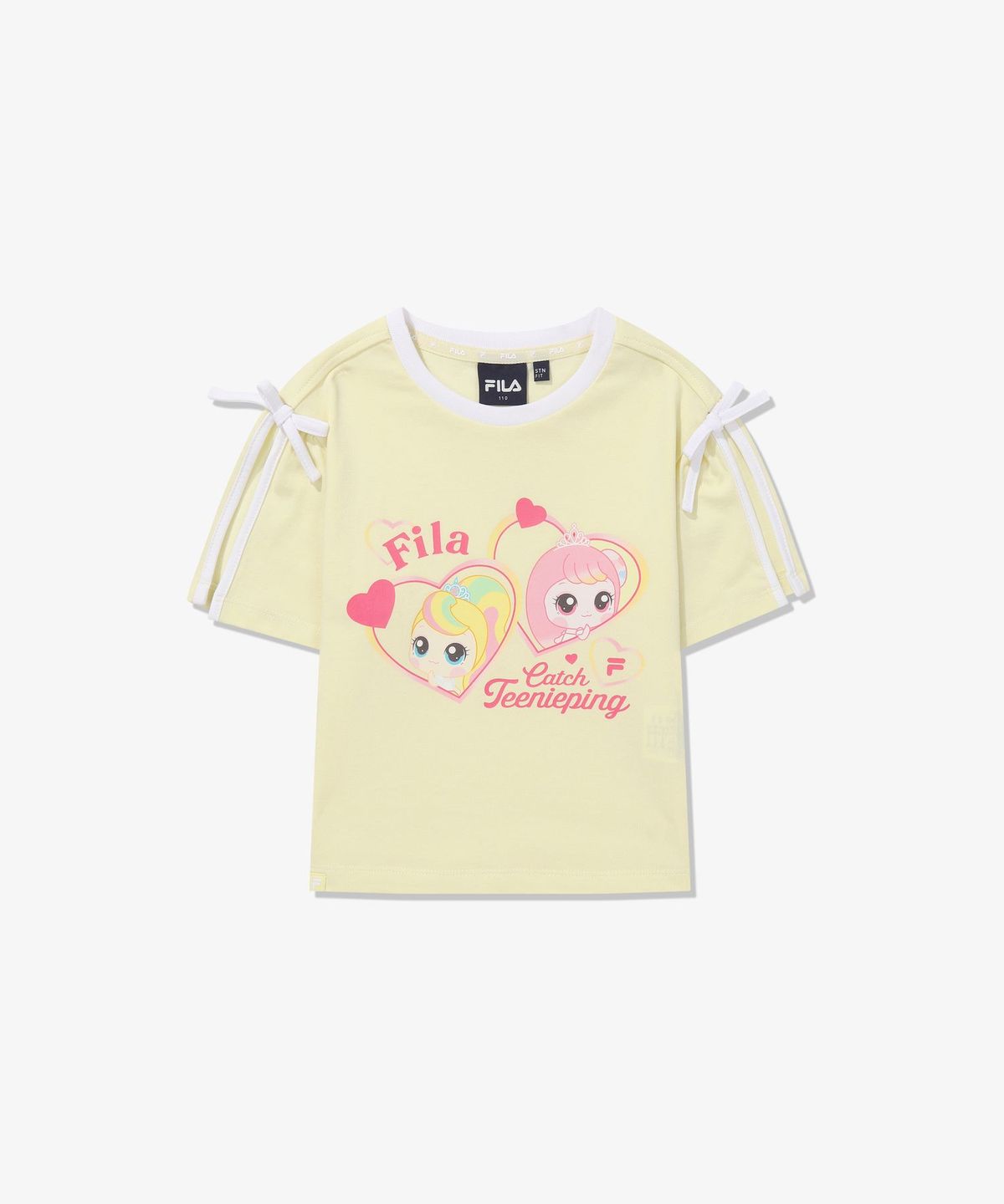 휠라 키즈(FILA KIDS) 프린세스 캐치! 티니핑 소매트임 티셔츠