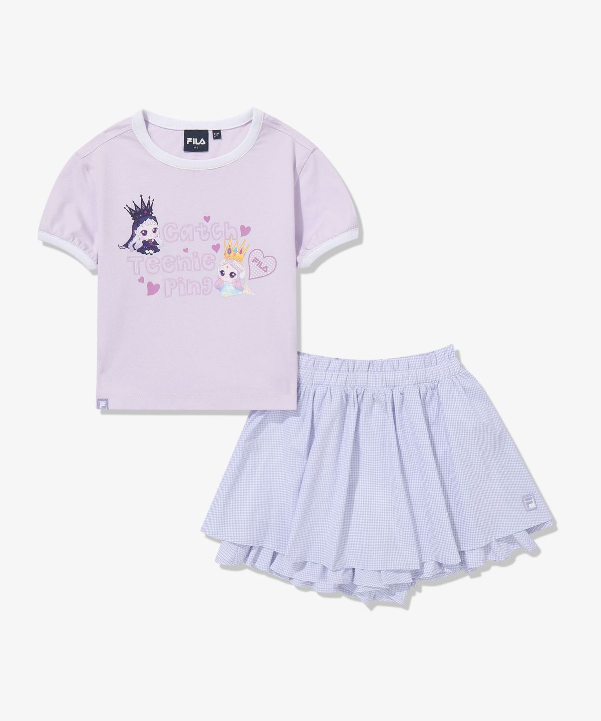 휠라 키즈(FILA KIDS) 프린세스 캐치! 티니핑 시어서커 셋업