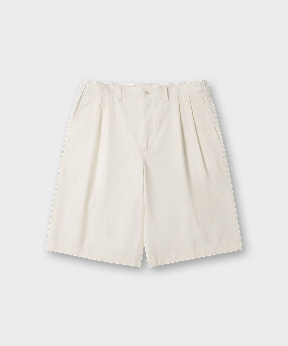 테일던(TAILDERN) Giorgio Wide Chino Shorts White