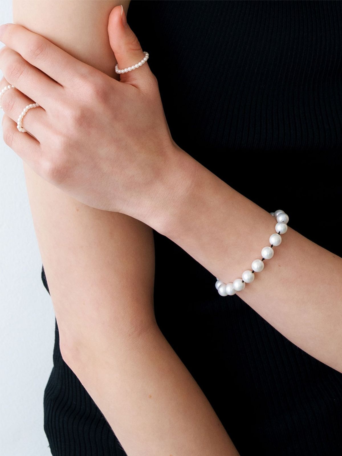 러브미몬스터(LOVE ME MONSTER) Big Wish Pearl Bracelet_2COL (L261MBC020)
