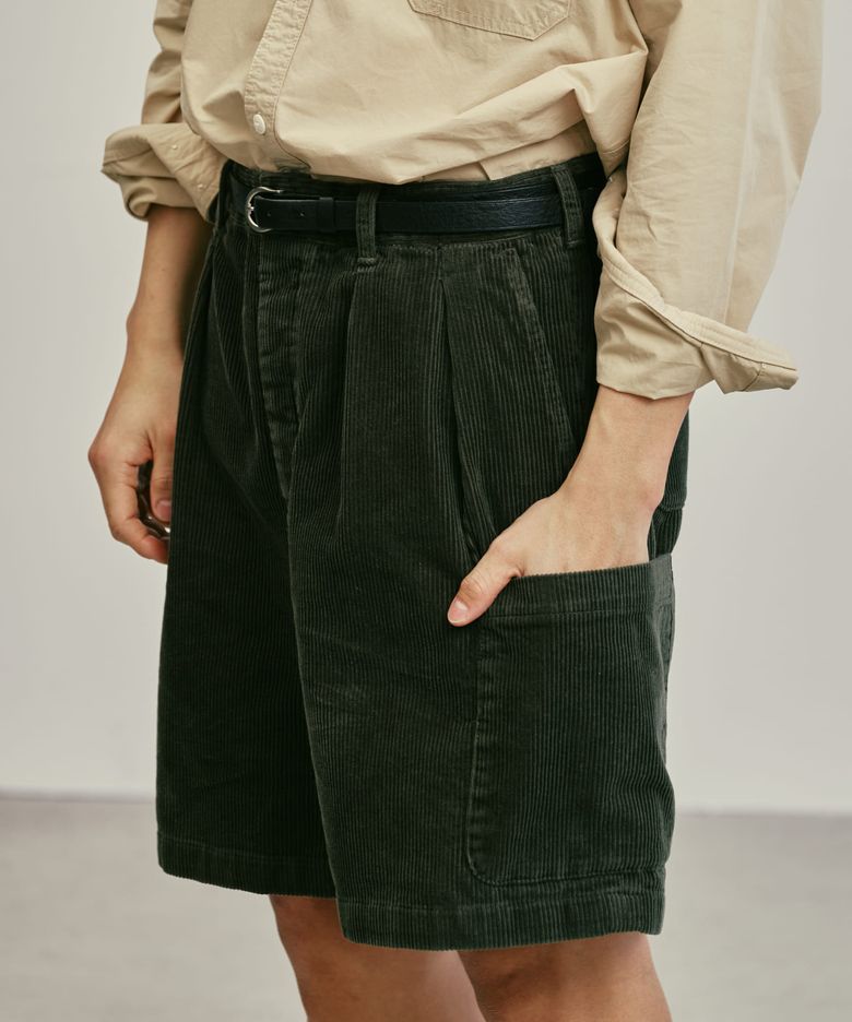 CORDUROY CARGO SHORTS KHAKI