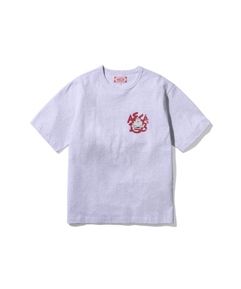 (Woman) BAD CLOVER BOY RECORDS HALF SLEEVE-LIGHT GREY