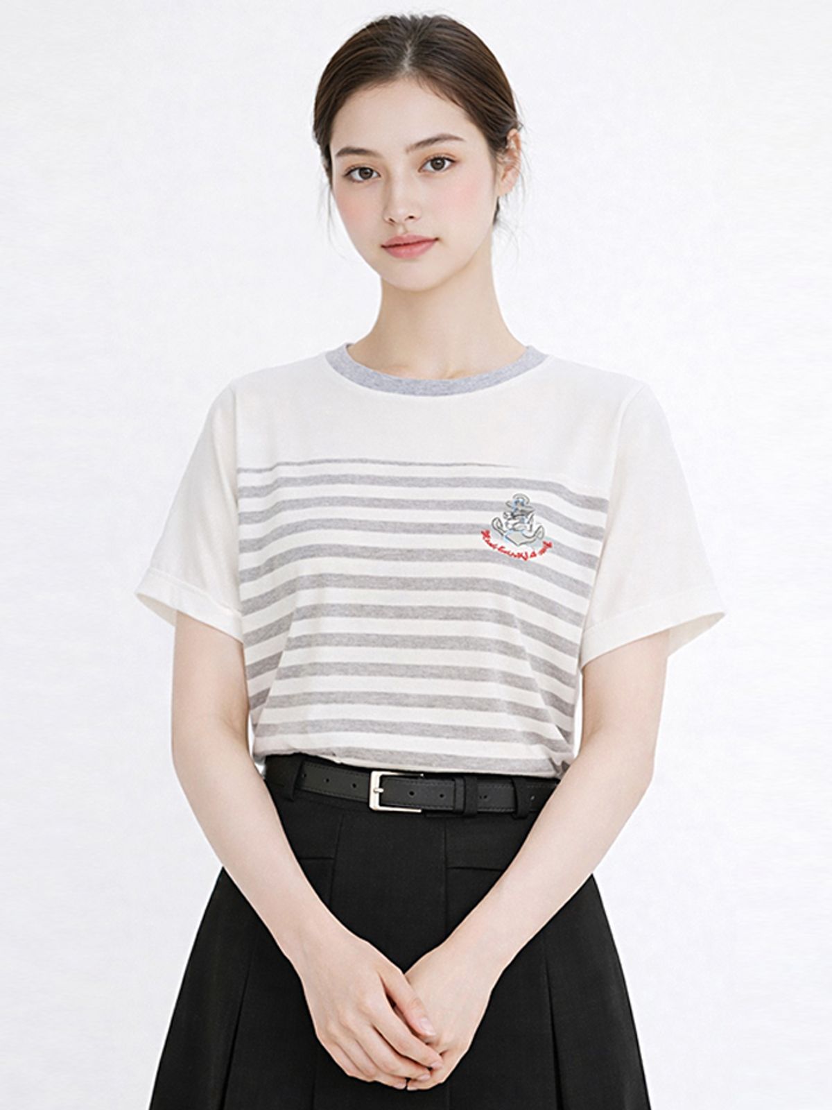샐리(SELLY'S) 마린자수스트라이프티셔츠_I6B-CTS013