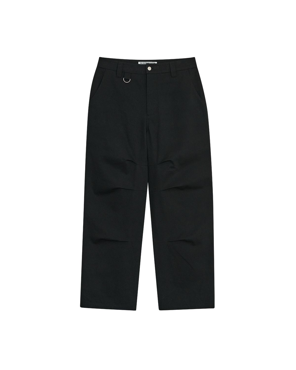 더뮤지엄비지터(THEMUSEUMVISITOR) ARGYLE EMBROIDERED REGULAR CHINO PANTS (BLACK)