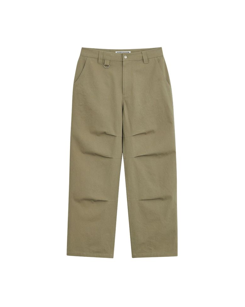 ARGYLE EMBROIDERED REGULAR CHINO PANTS (BEIGE)