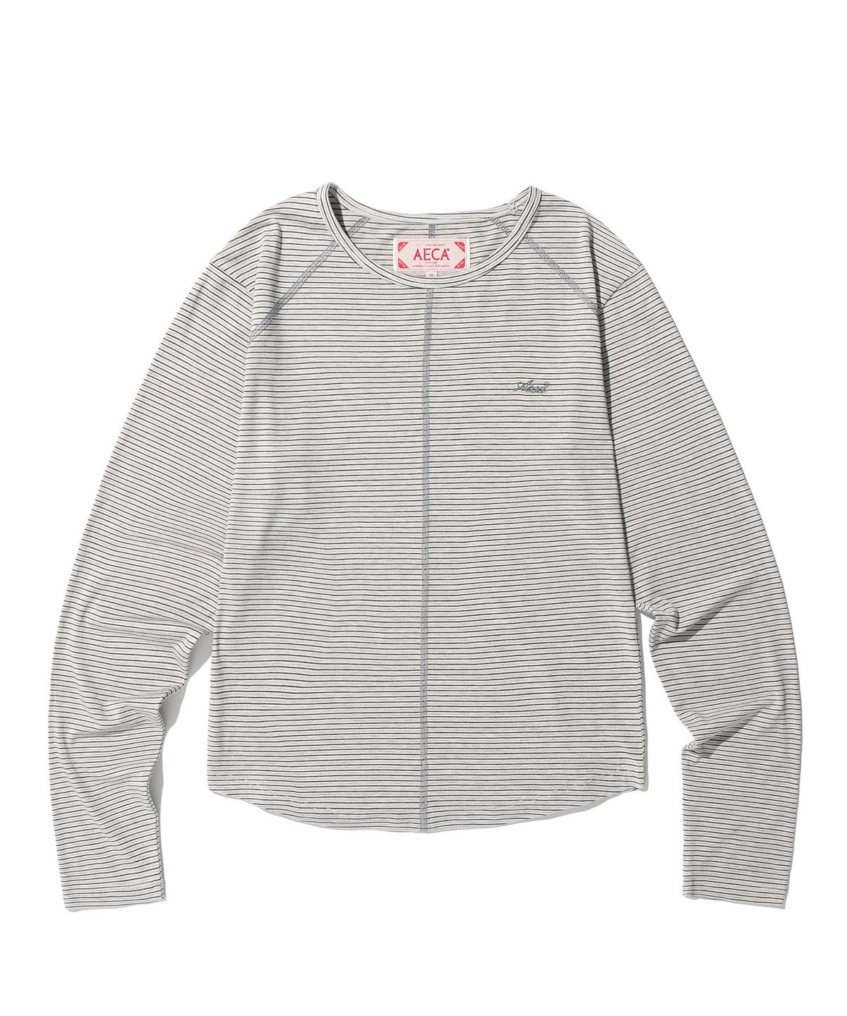 에이카화이트(AECA) (Woman) AECA SLIM S/T LONG SLEEVE-BLACK