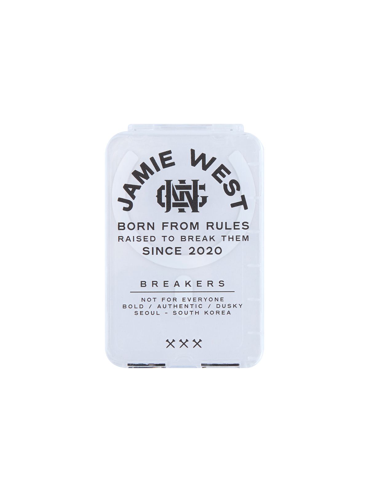 제이미웨스트(JAMIE WEST) 맥세이프 레터링 심볼 카드홀더 (투명)