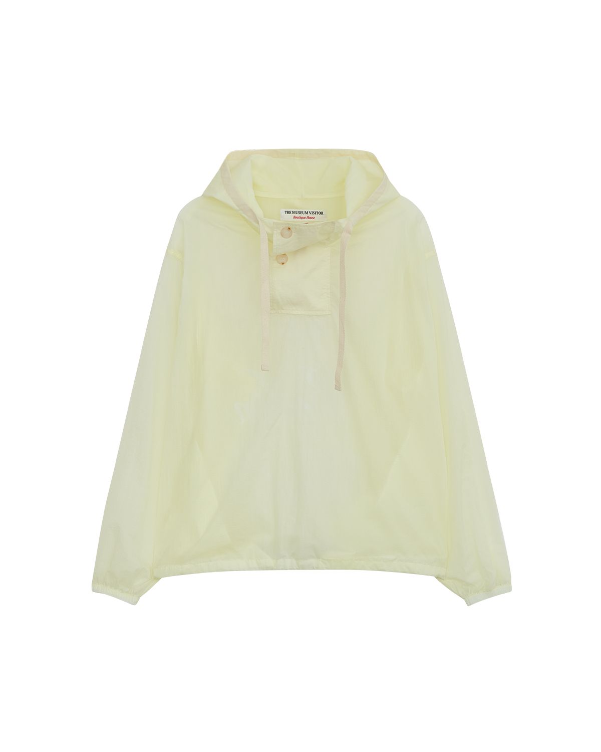 더뮤지엄비지터(THEMUSEUMVISITOR) NYLON SUMMER FLAP ANORAK (LEMON)