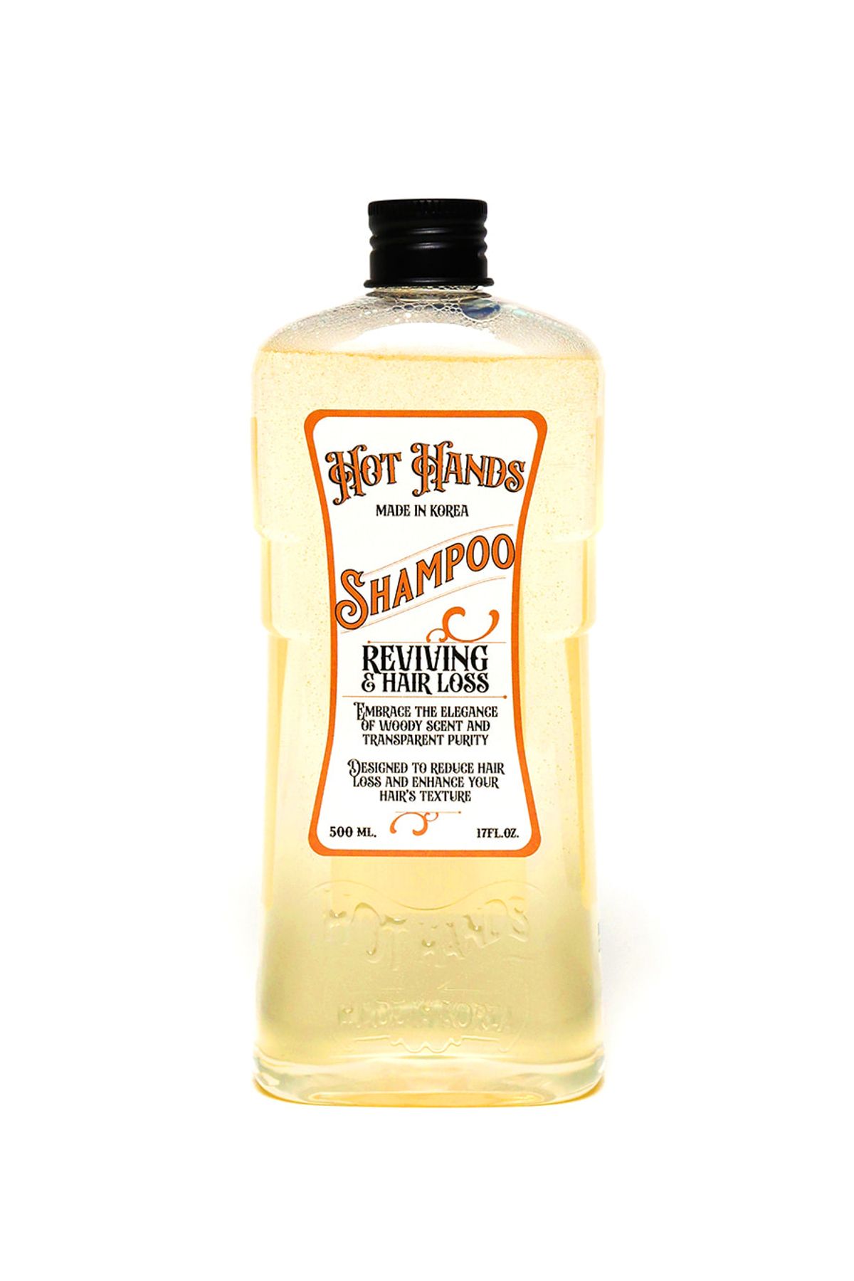 핫핸즈(HOTHANDS) 핫핸즈 기능성 탈모 완화 샴푸 500ML (우디향)_펌프캡 포함