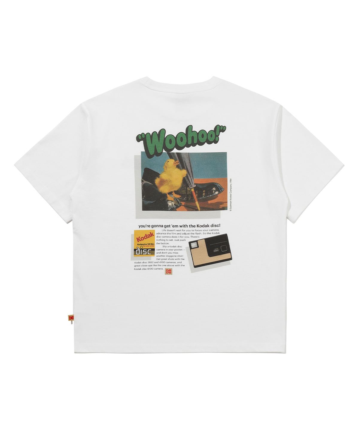 코닥(KODAK) 에어로쿨 세이 코닥 그래픽 반팔 티셔츠 WHITE