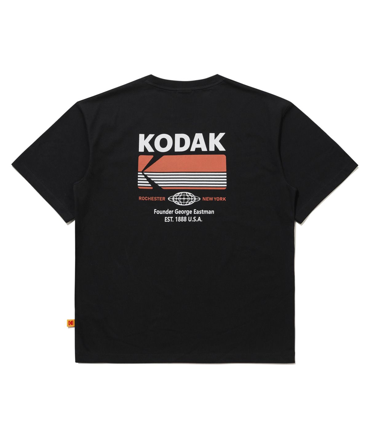 코닥(KODAK) 브리즈팝 에어로쿨 빅그래픽 반팔 티셔츠 BLACK