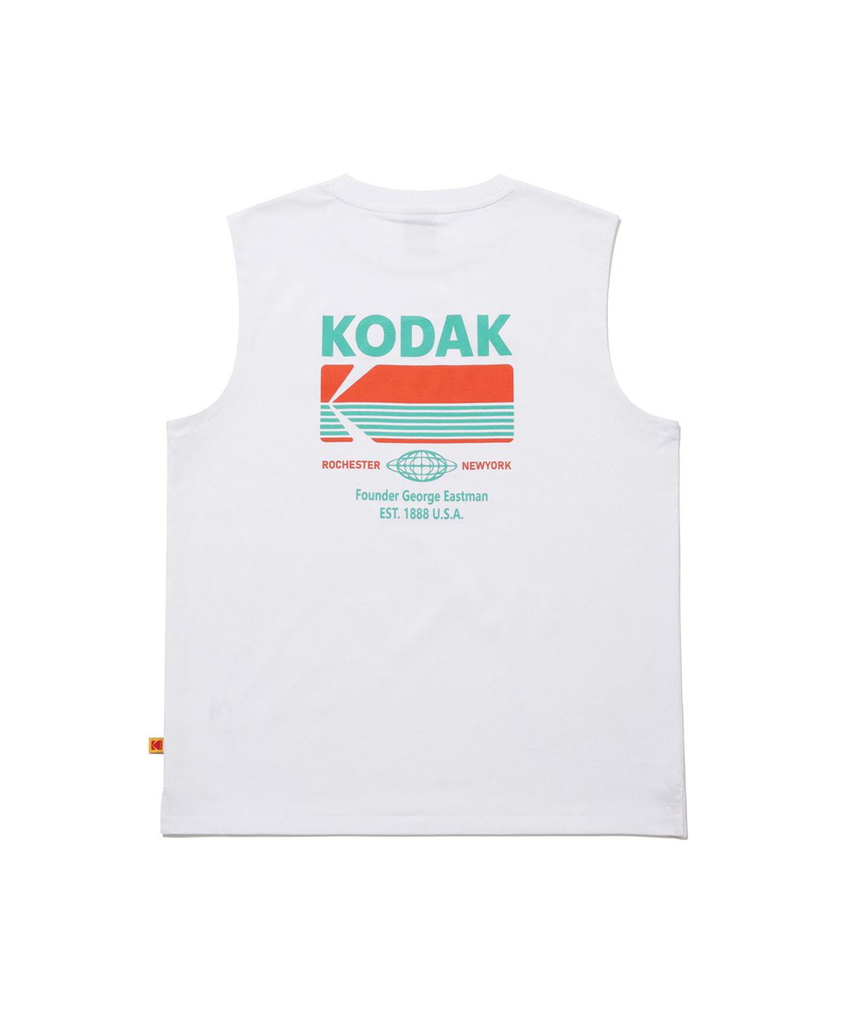 코닥(KODAK) 브리즈팝 에어로쿨 빅그래픽 슬리브리스 티셔츠 WHITE