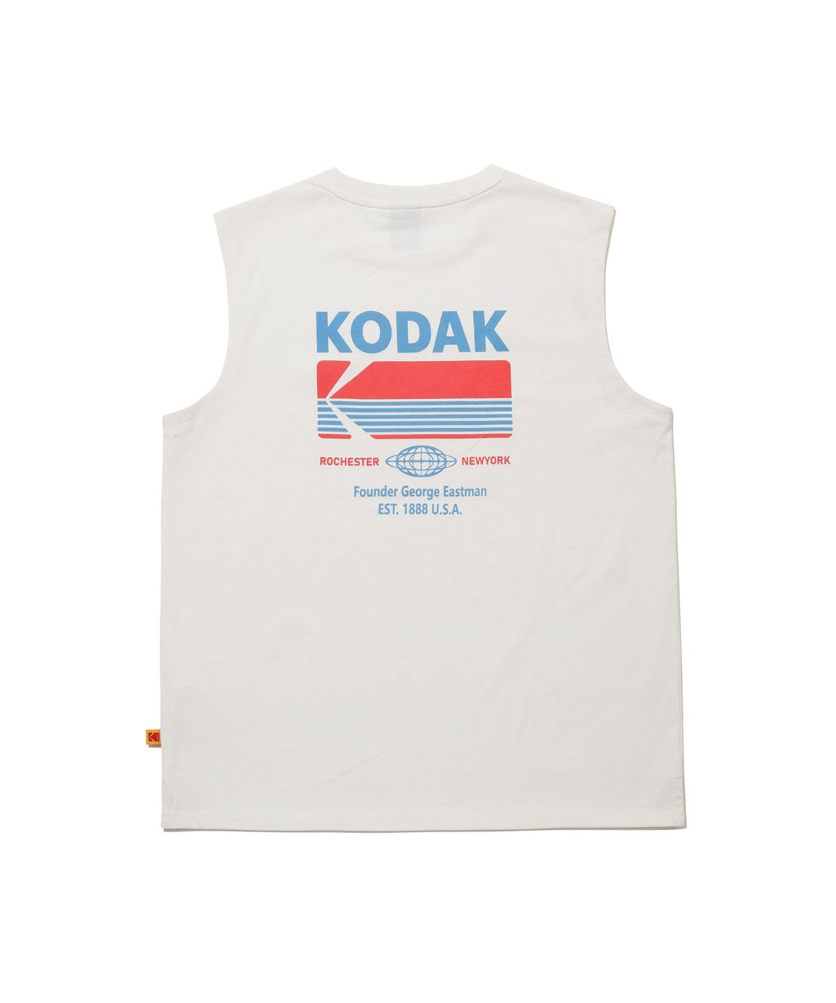 코닥(KODAK) 브리즈팝 에어로쿨 빅그래픽 슬리브리스 티셔츠 IVORY