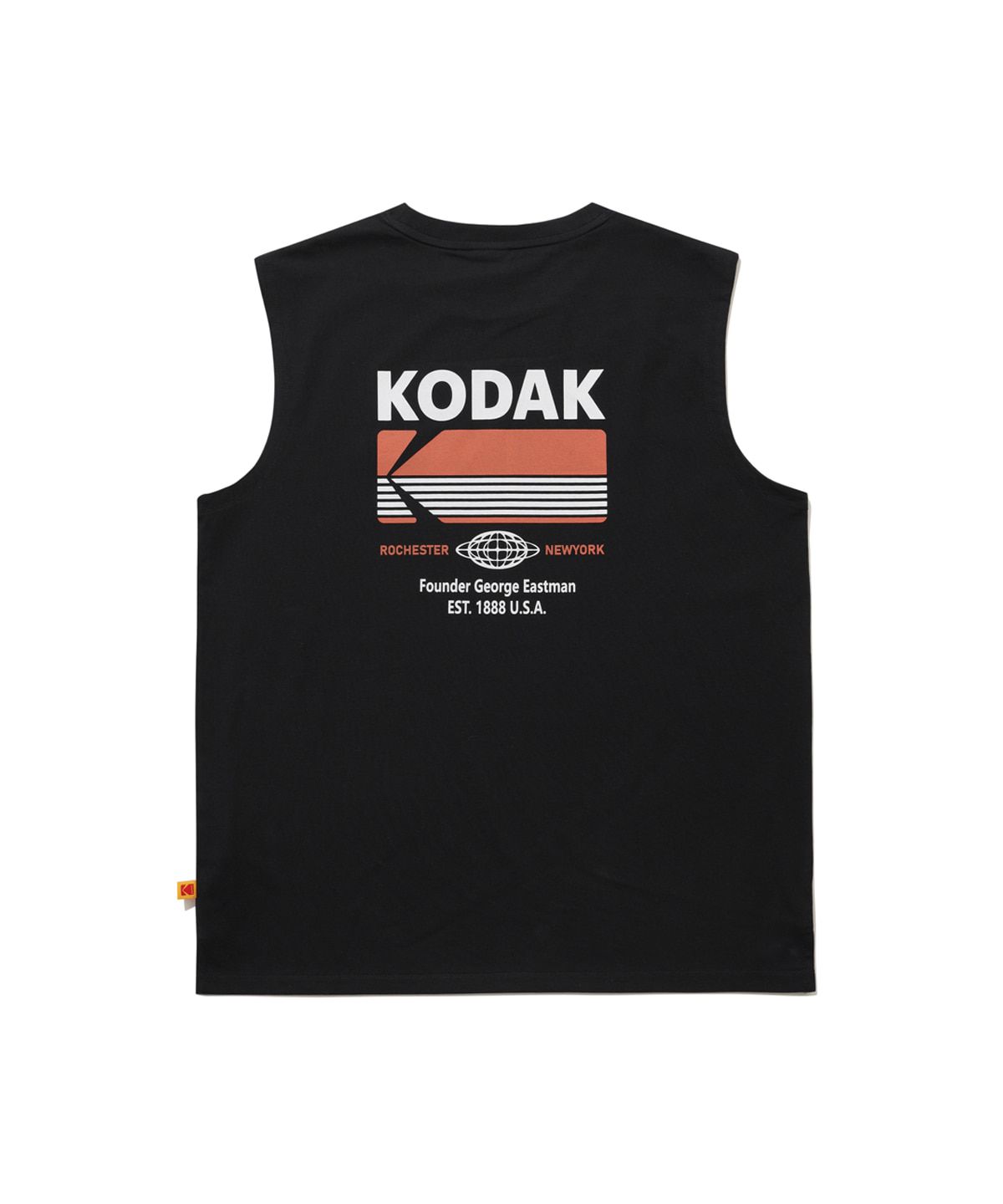 코닥(KODAK) 브리즈팝 에어로쿨 빅그래픽 슬리브리스 티셔츠 BLACK