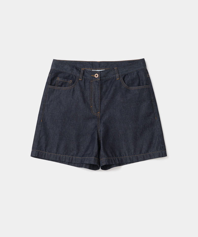 denim shorts 8.5oz(womens) one washed
