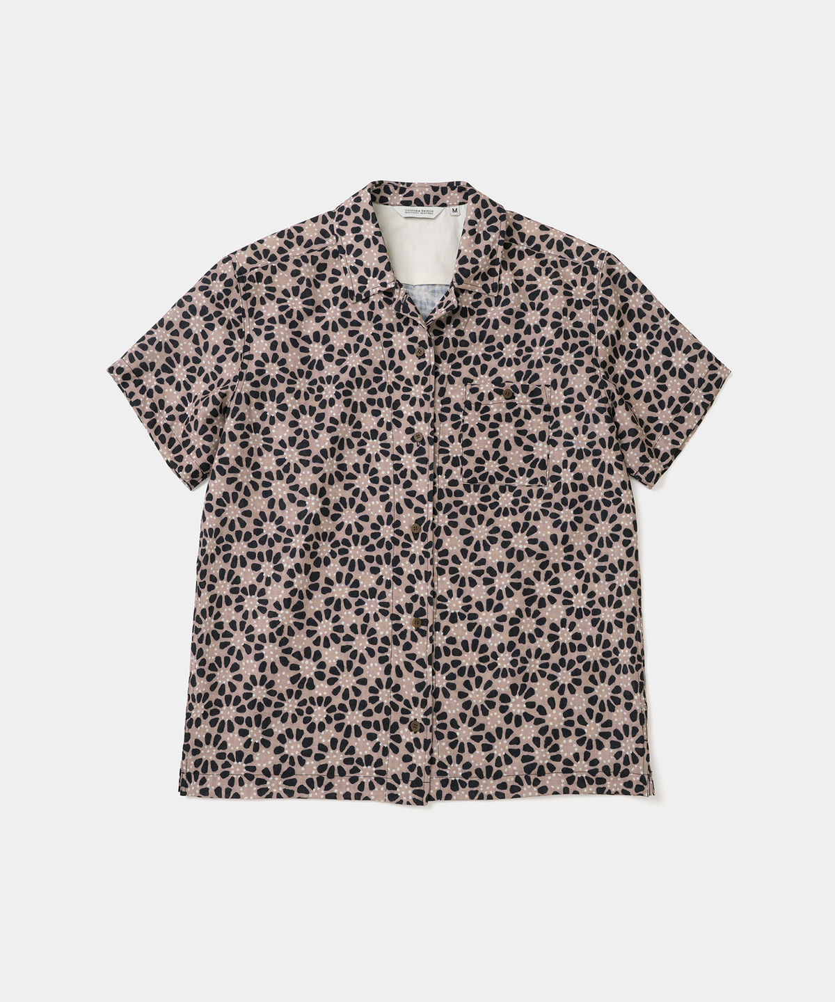 유니폼브릿지(UNIFORM BRIDGE) flower pattern s/s shirt(womens) pink