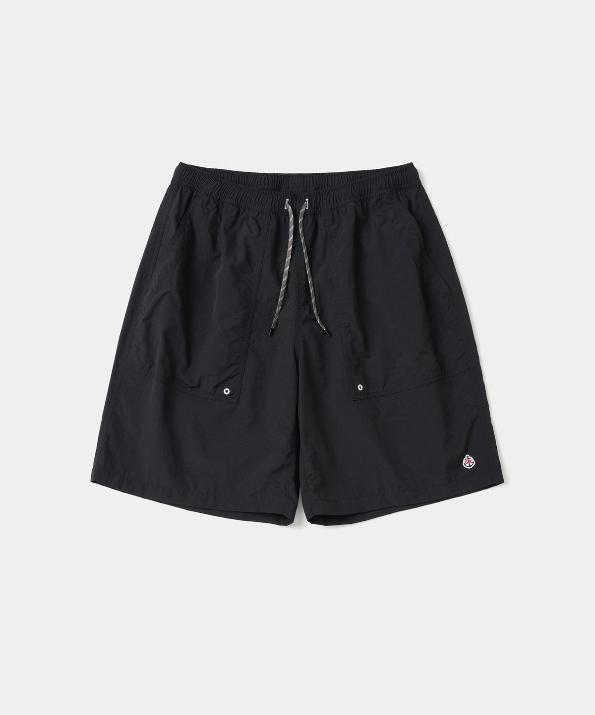 유니폼브릿지(UNIFORM BRIDGE) UBC ribstop nylon trail shorts black
