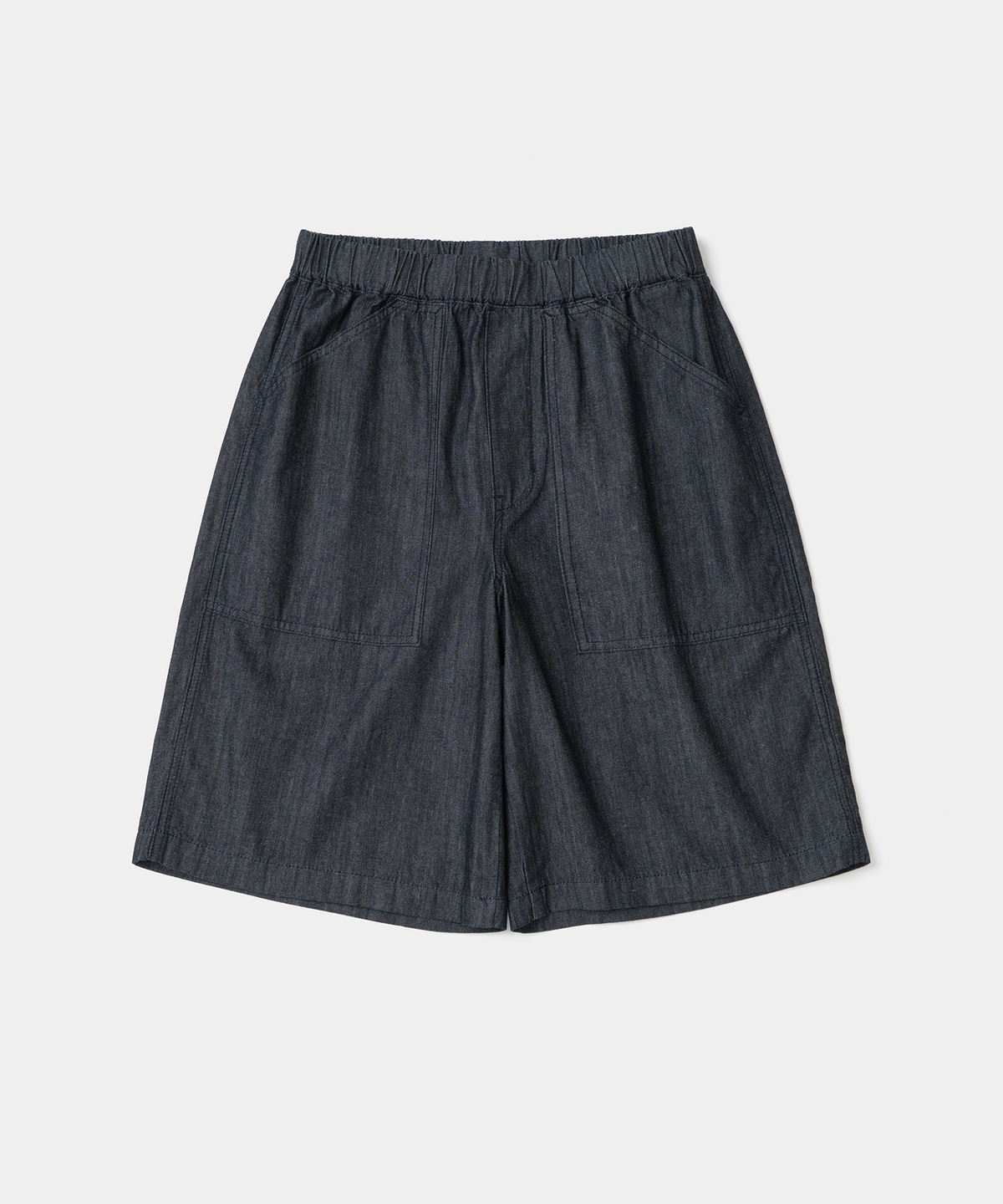유니폼브릿지(UNIFORM BRIDGE) banding denim shorts rinsed