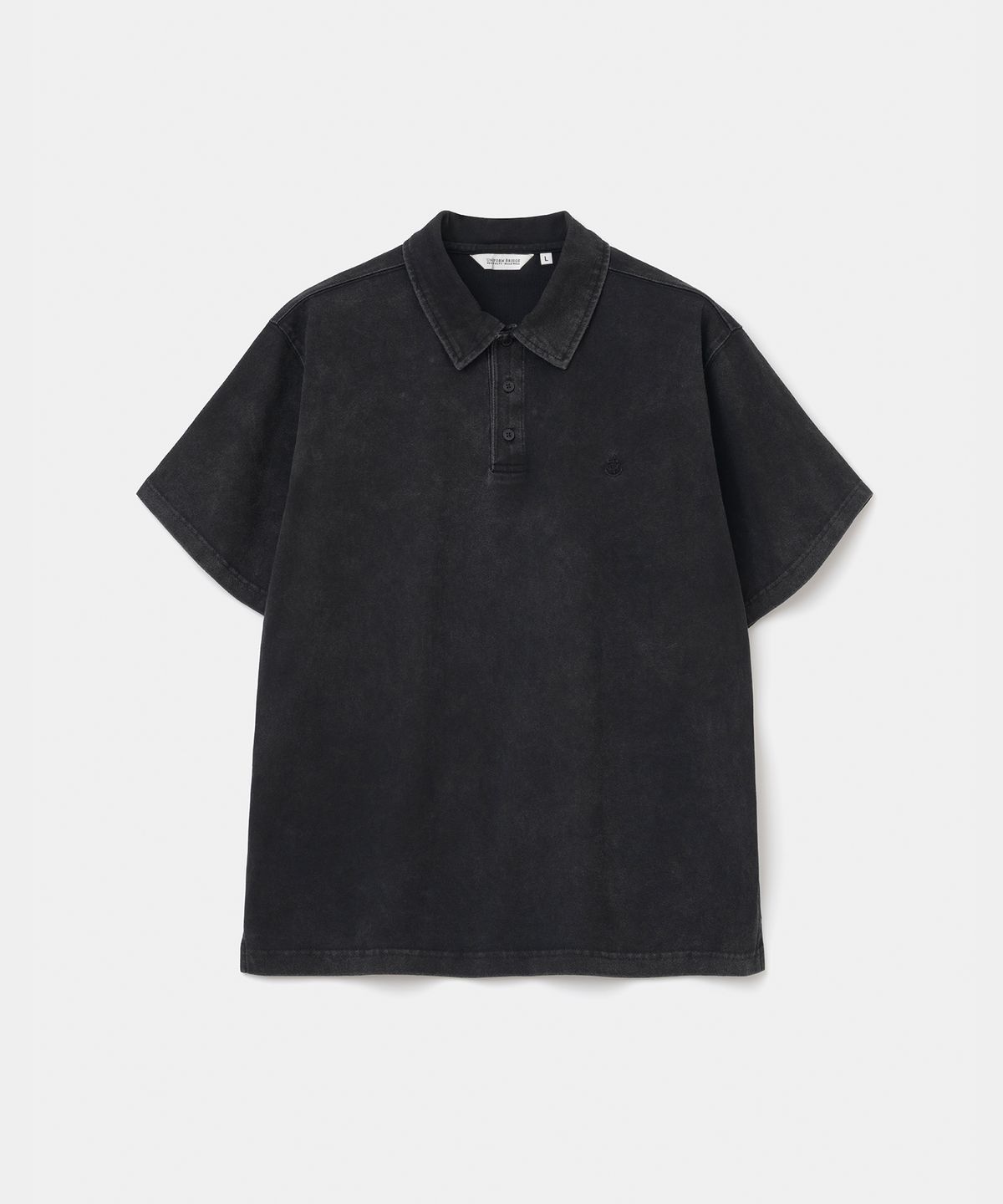 유니폼브릿지(UNIFORM BRIDGE) sulfa polo s/s t-shirt black