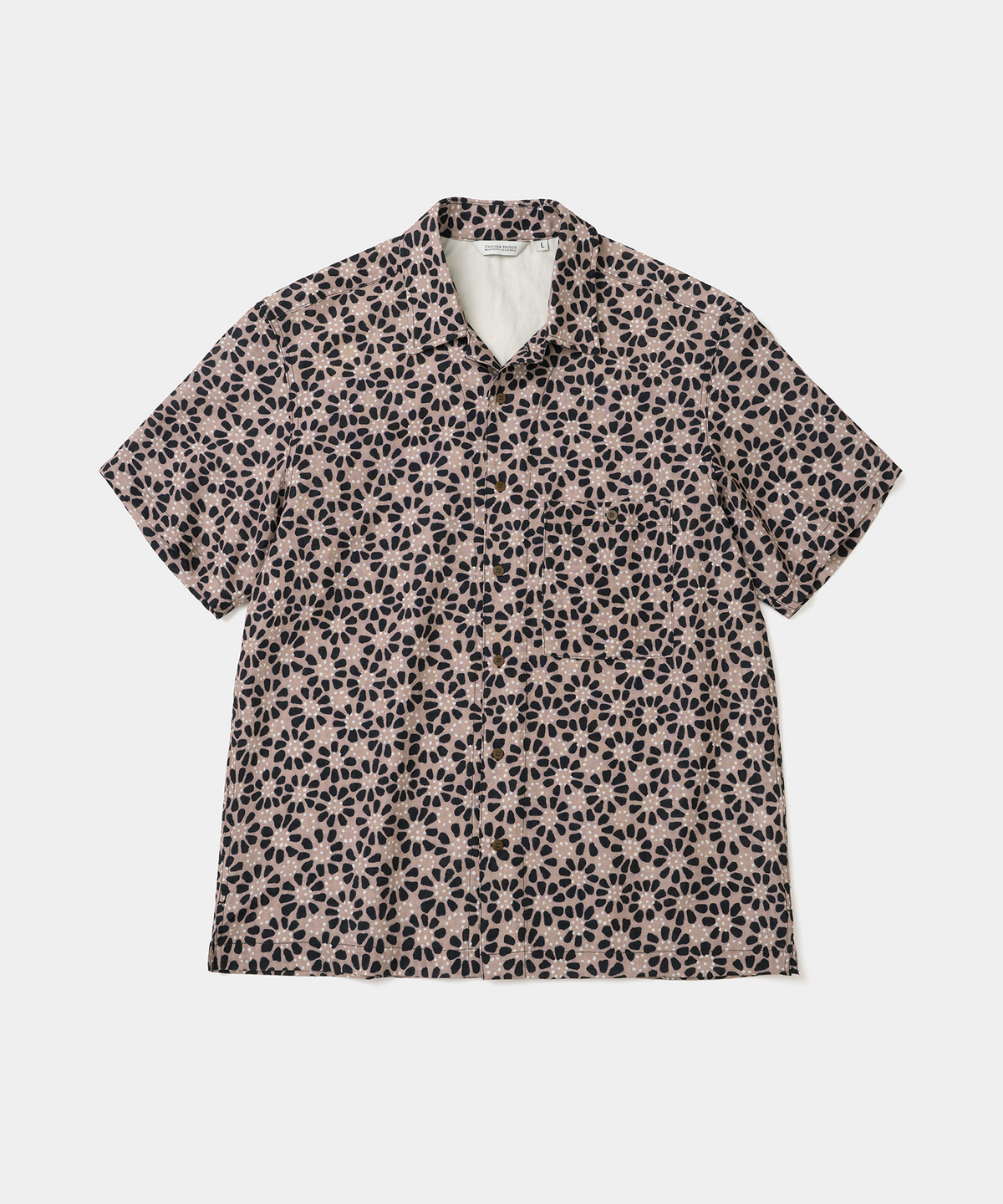 유니폼브릿지(UNIFORM BRIDGE) flower pattern s/s shirt pink