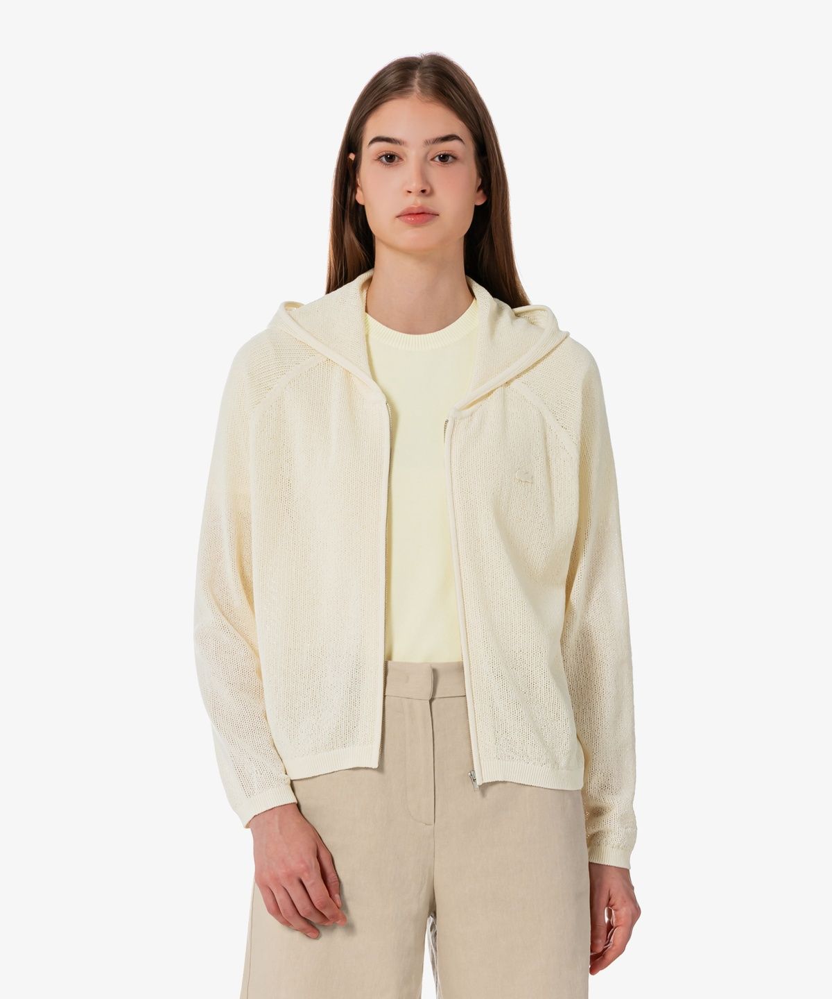 라코스테(LACOSTE) 여성 썸머 후드집업 가디건 AF722E-56G 056