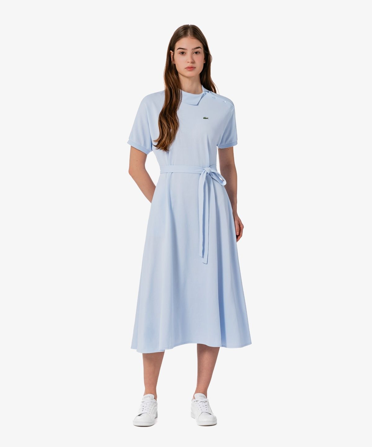 라코스테(LACOSTE) 여성 사선플라켓 폴로 드레스 EF508E-56G J2G