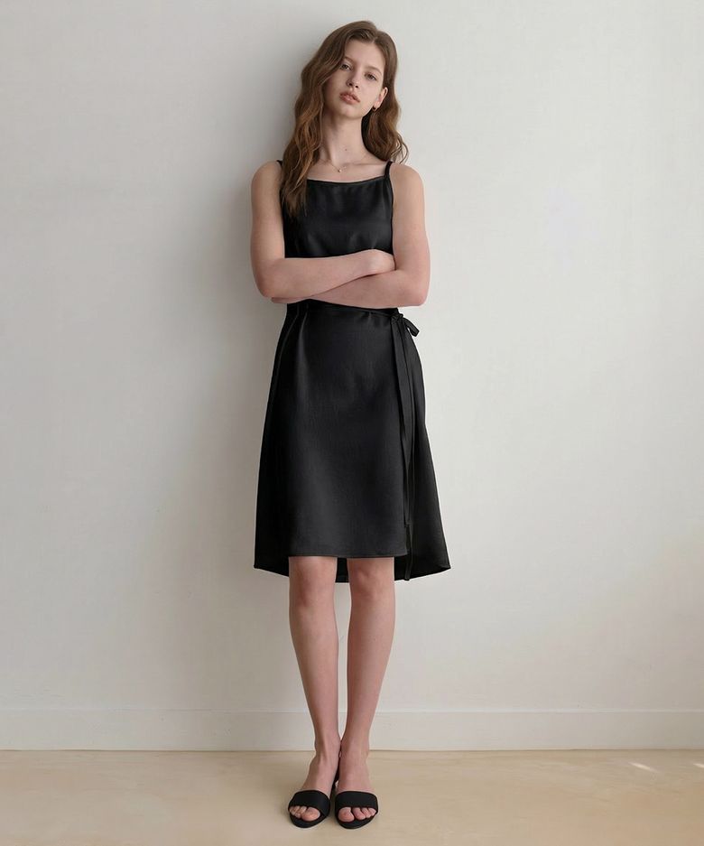 les satin one-piece (black)(mid)