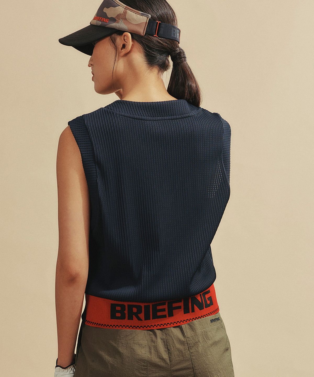 브리핑 골프(BRIEFING GOLF) 여자 메쉬 베스트_블랙