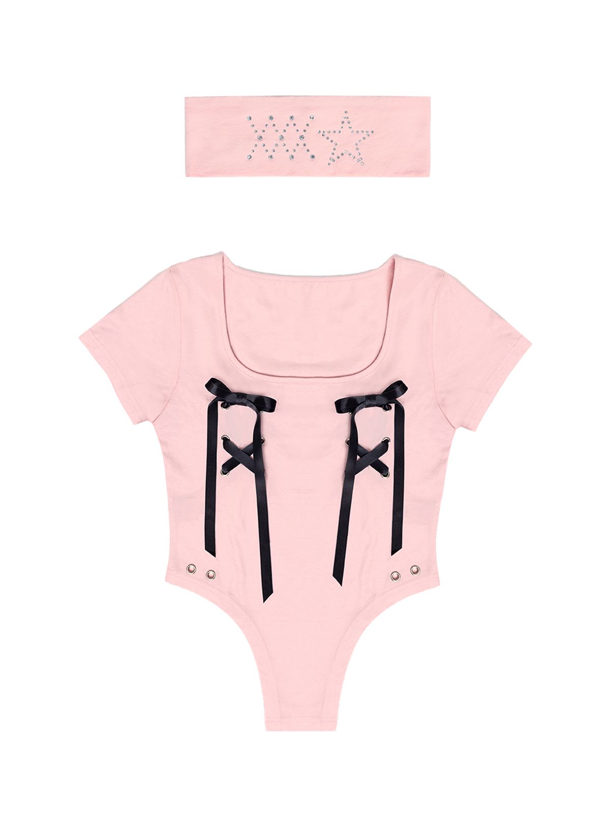 레피브(REPIVV) Lace Me Up Set (Pink)