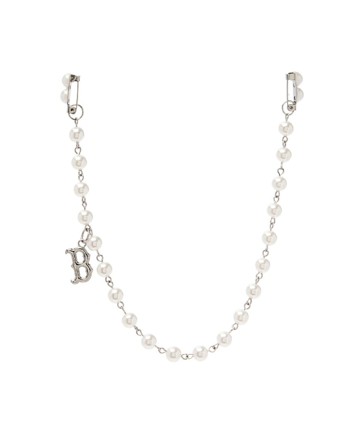 엠엘비(MLB) 볼캡 바이저 펄 체인 BOS (Silver)