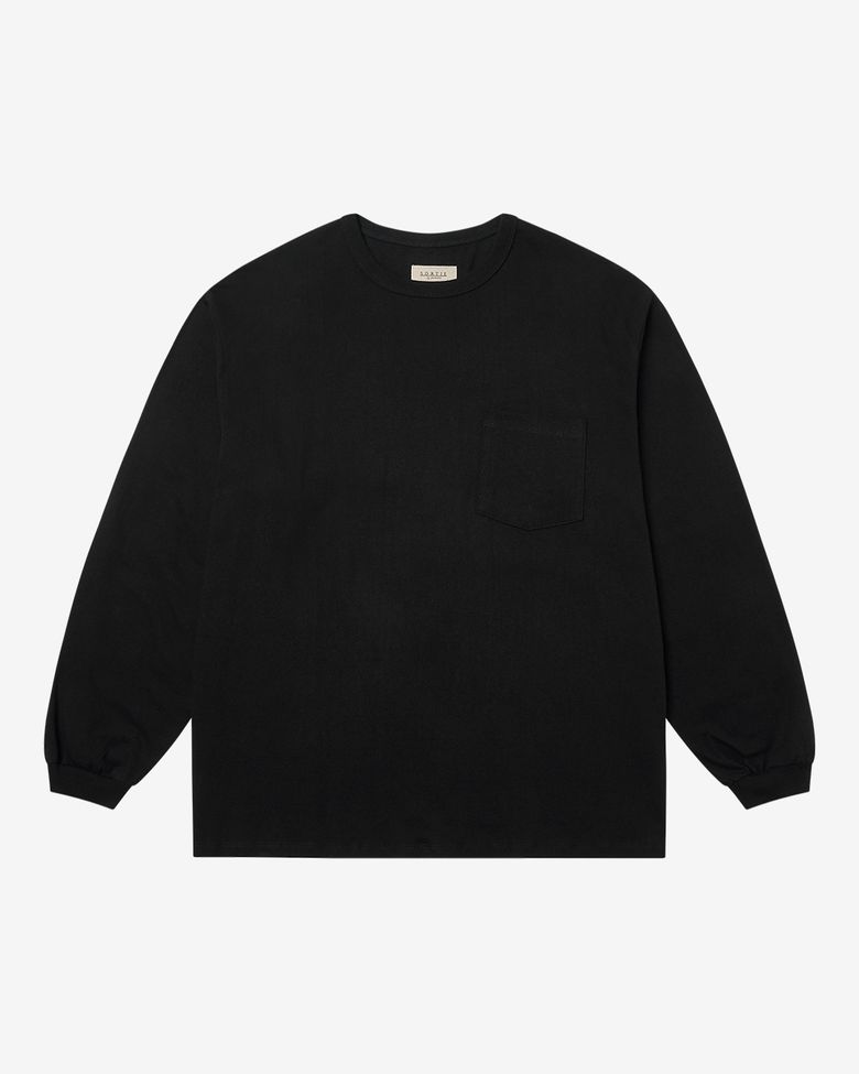 Essential Comfort Poket Long Sleeve (Black)