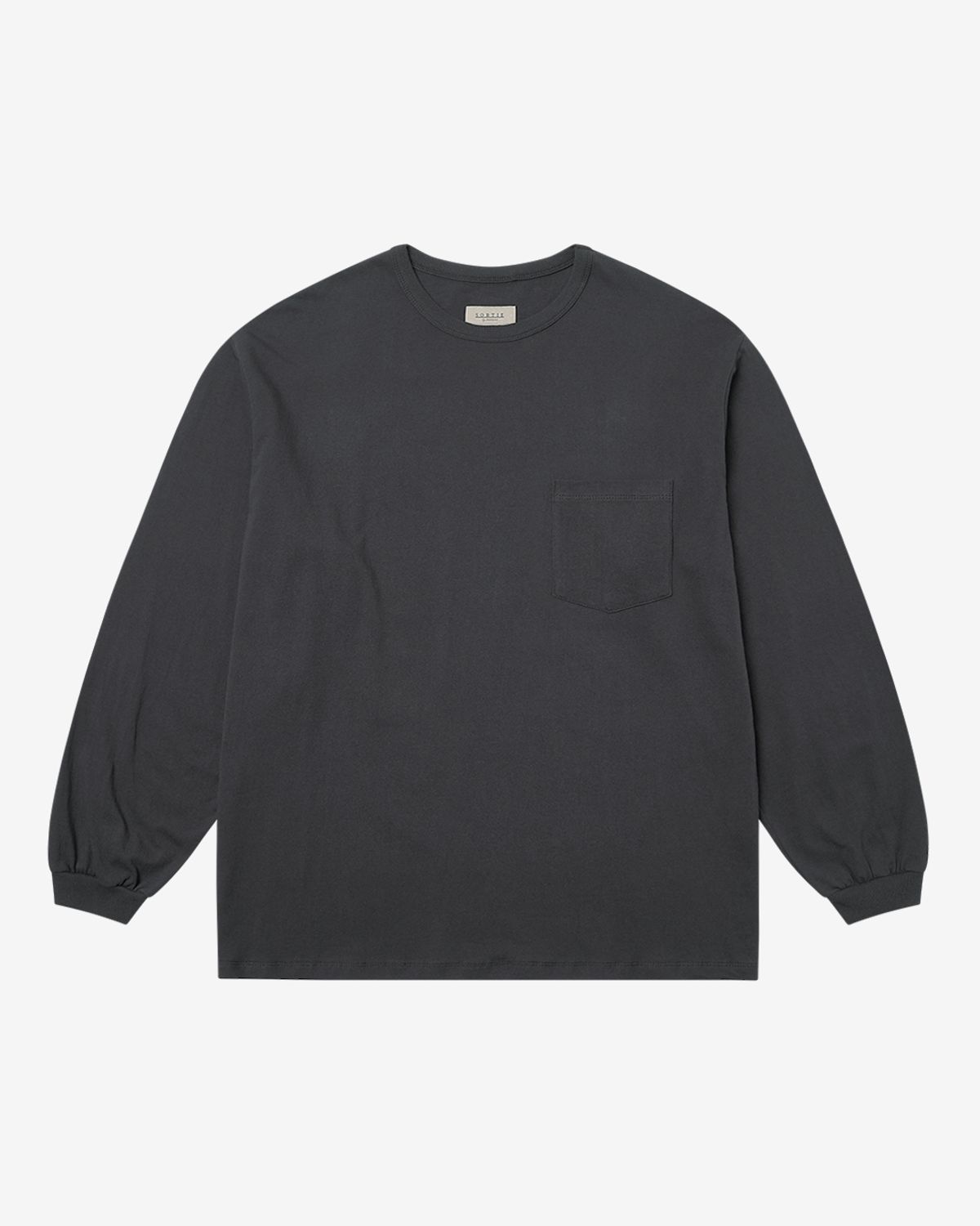 솔티(SORTIE) Essential Comfort Poket Long Sleeve (Charcoal)