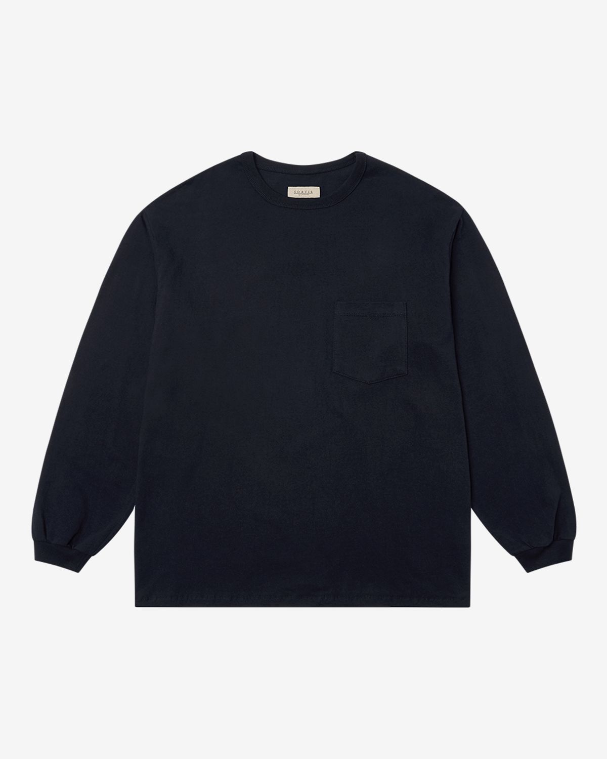 솔티(SORTIE) Essential Comfort Poket Long Sleeve (Navy)