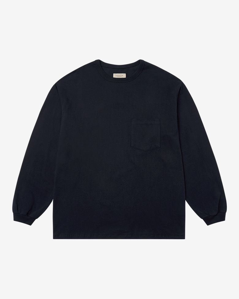 Essential Comfort Poket Long Sleeve (Navy)