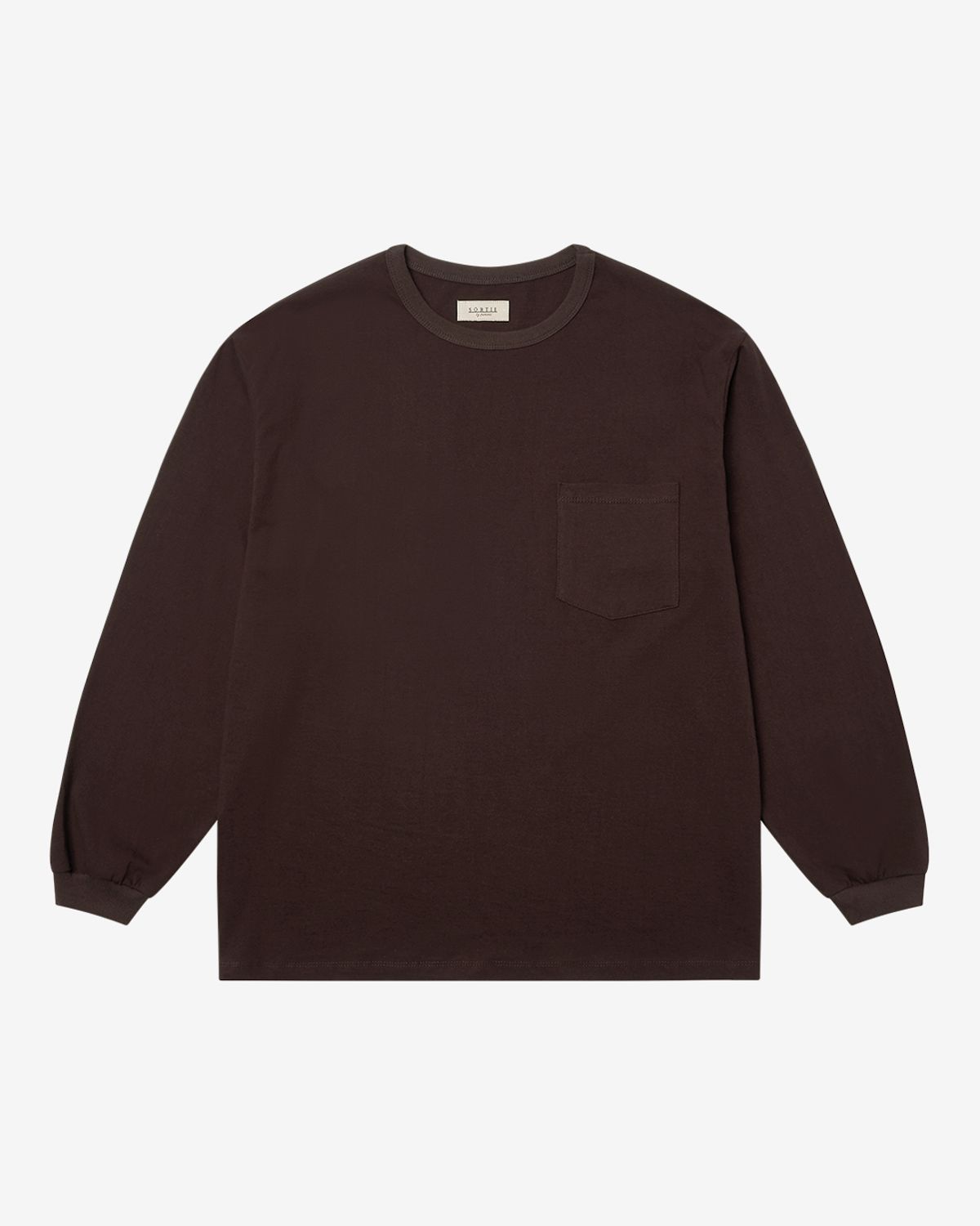 솔티(SORTIE) Essential Comfort Poket Long Sleeve (Brown)