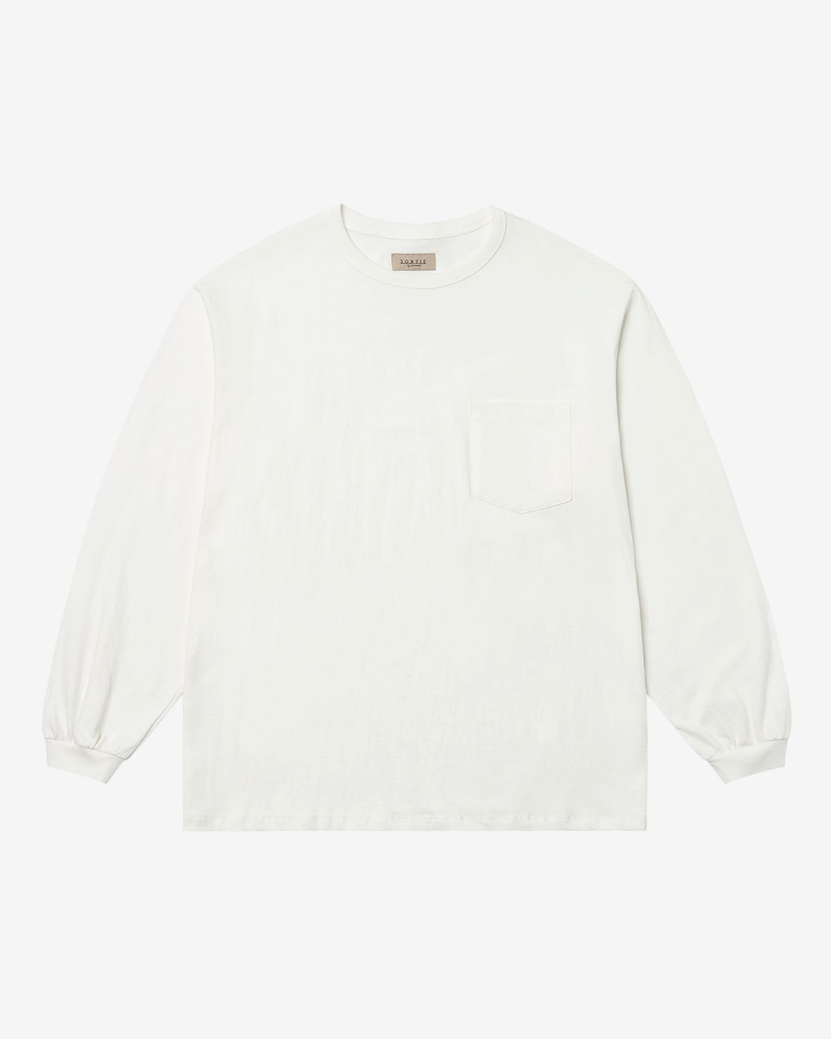 솔티(SORTIE) Essential Comfort Poket Long Sleeve (White)