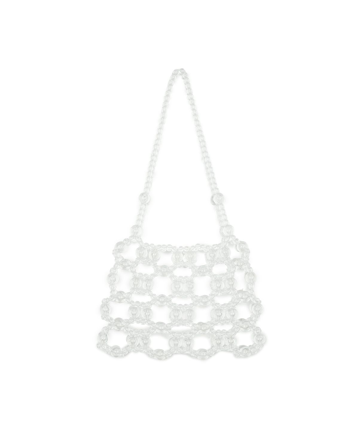 그린버터(GREENBUTTER) Beaded Tote Bag (Clear)