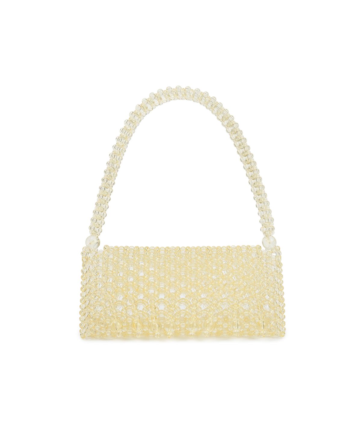 그린버터(GREENBUTTER) Beaded Fringe Bag (L/Yellow)