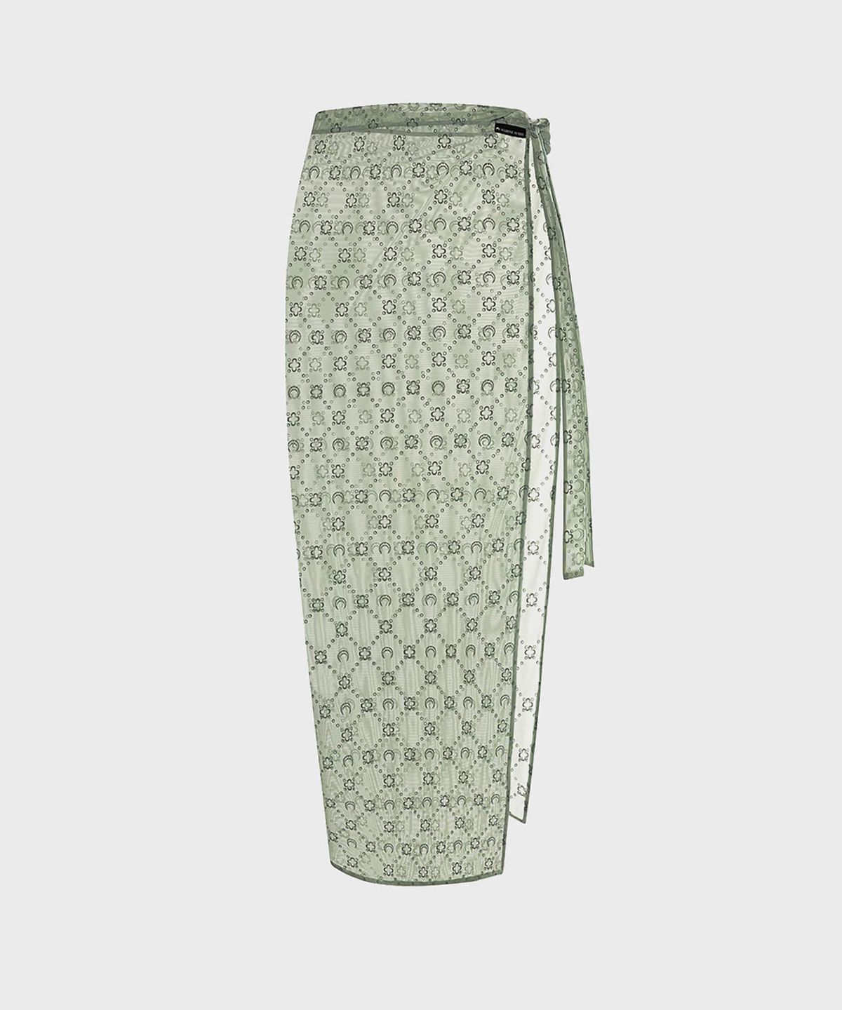 마린 세르(MARINE SERRE) (W) 무노그램 매쉬 플록 커버업 그린 그레이 MOONOGRAM MESHFLOCK COVER-UPS GR40 GREEN GREY
