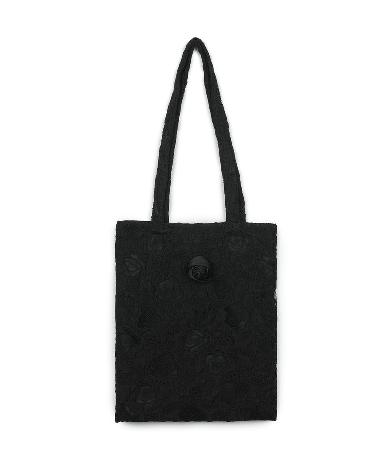 Rose Jacquard Bag (Black)