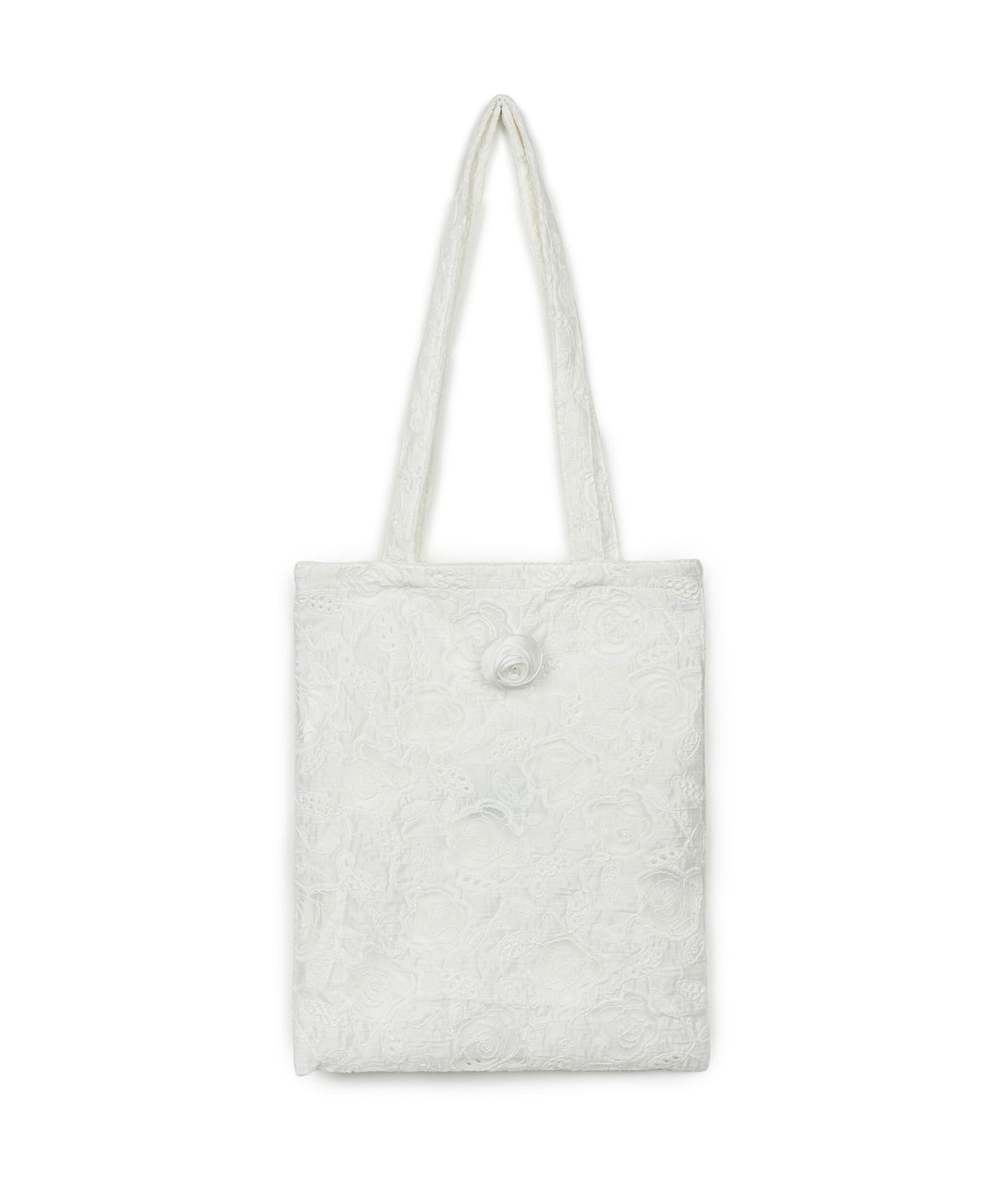 그린버터(GREENBUTTER) Rose Jacquard Bag (Ivory)